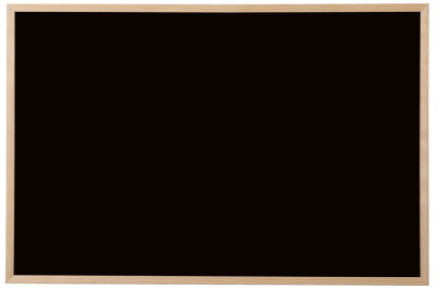 Bi-Office Tableau noir, bois naturel, 600 x 450 mm, noir