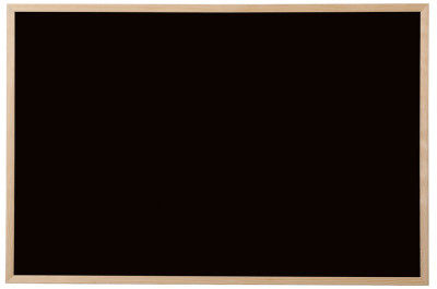 Bi-Office Tableau noir, bois naturel, 900 x 600 mm, noir