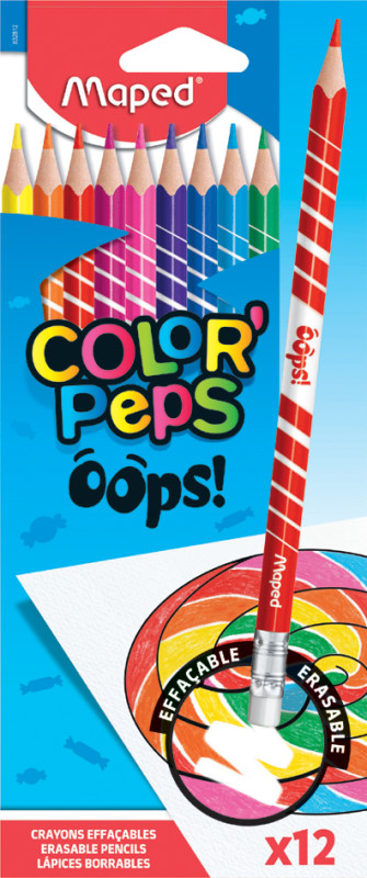 Crayon de couleur effaçable Kids Evolution Illusion x12 BIC : la