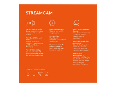 Logitech : STREAM CAM GRAPHITE EMEA