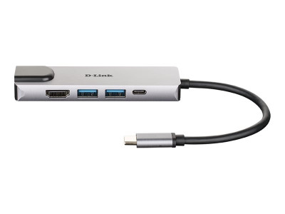 D-Link : 5-IN-1 USB-C HUB avec HDMI ETHERNET et POWER DELIVERY