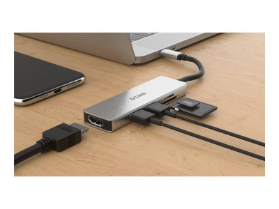 D-Link : 5-IN-1 USB-C HUB avec HDMI et SD/MICROSD card READER
