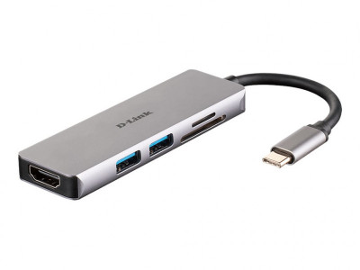 D-Link : 5-IN-1 USB-C HUB avec HDMI et SD/MICROSD card READER