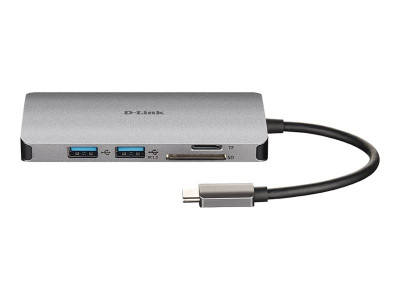 D-Link : 6-IN-1 USB-C HUB avec HDMI card READER/POWER DELIVERY