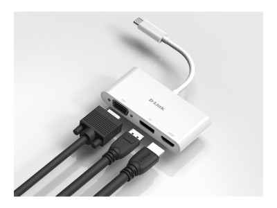 D-Link : 3-IN-1 USB-C TO HDMI/VGA DISPLAYPORT ADAPTER