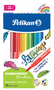 Pelikan Feutre colorella brushpen, étui en carton de 10