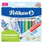Pelikan Marqueur pour textile colorella, étui carton de 12 Pelikan Marqueur pour textile colorella, étui carton de 12