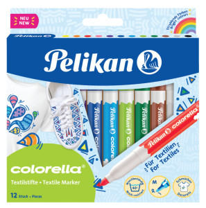 Pelikan Marqueur pour textile colorella, étui carton de 12