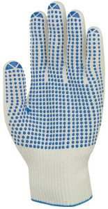 Gant de travail uvex unigrip 6620, taille 8, blanc/bleu