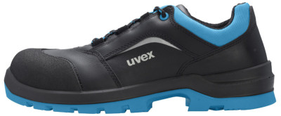 uvex 2 xenova Halbschuh S3 SRC, Gr. 45, schwarz/blau