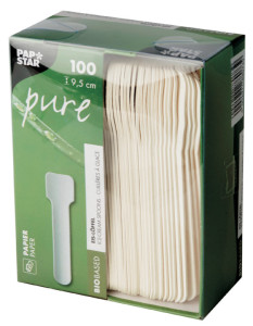 PAPSTAR Spatule à glace en papier 
