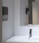 Distributeur d'essuie-mains pliés TORK, mini, plastique, blanc