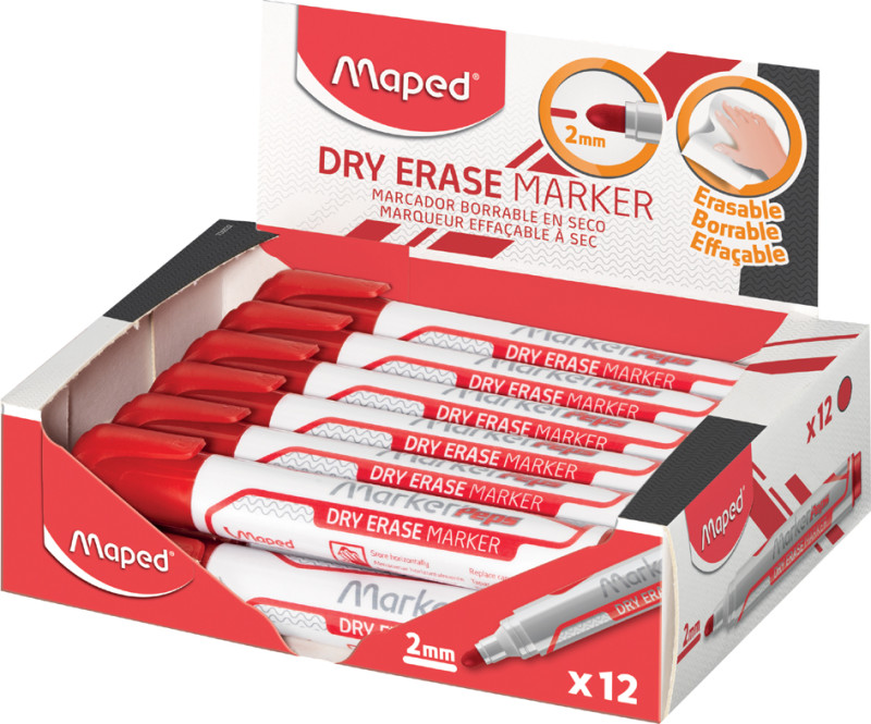 Maped Whiteboard-Marker Marker'Peps Jumbo, rot, 12er Display