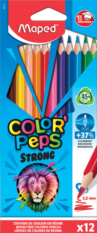 Crayon de couleur Maped COLOR'PEPS INFINITY en pochette de 12