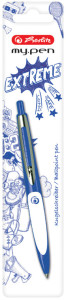 herlitz Druckkugelschreiber my.pen, schwarz/weiß