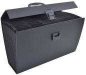 Classeur à soufflet RAPESCO, A4, 19 pochettes, noir Classeur à soufflet RAPESCO, A4, 19 pochettes, noir
