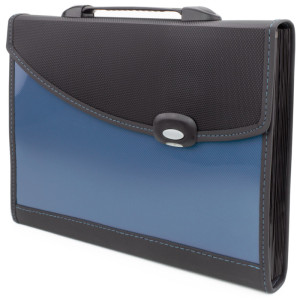 RAPESCO Fächertasche Designer, DIN A4+, 13 Fächer, blau