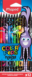 Maped Crayon de couleur COLOR'PEPS MONSTER, étui de 12