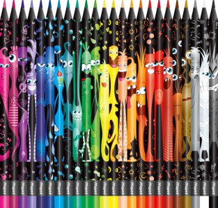 Maped Crayon de couleur COLOR'PEPS MONSTER, étui de 12