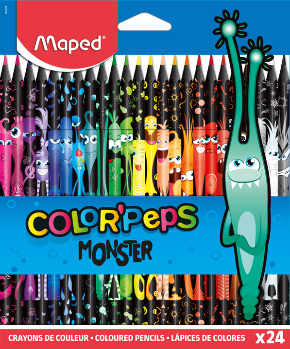 Crayons de couleur MAPED COLOR'PEPS INFINITY - étui de 12