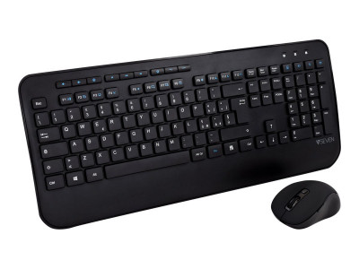 V7 : PRO WIRELESS combo Clavier souris it FULL SIZE/PALM REST ITALIAN it