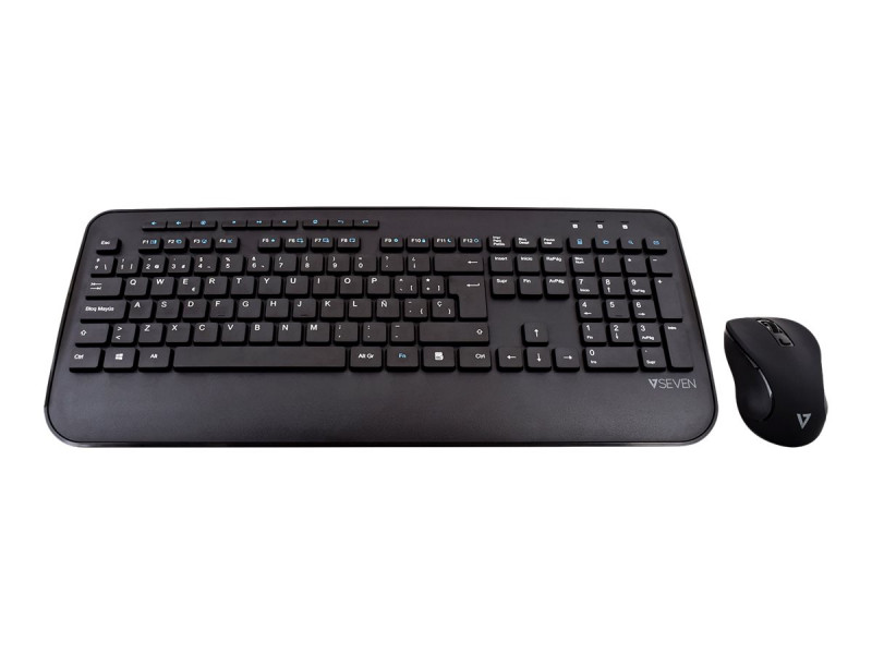 V7 : PRO WIRELESS combo Clavier souris ES FULL SIZE/PALMREST ES SPANISH sp