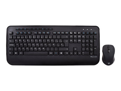V7 : PRO WIRELESS combo Clavier souris ES FULL SIZE/PALMREST ES SPANISH sp