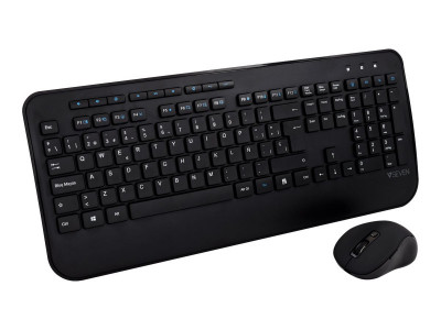 V7 : PRO WIRELESS combo Clavier souris ES FULL SIZE/PALMREST ES SPANISH sp