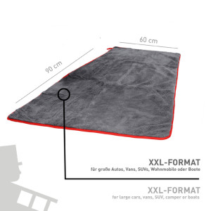 NIGRIN Performance XXL-Trockentuch, schwarz