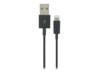 DLH : APPLE USB cable LIGHTNING CABL 1M BLK ALL APPLE DEVICES