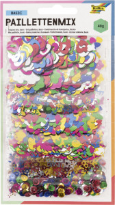 folia Mélange de paillettes ANNEE ENTIERE, 40 g, assorti