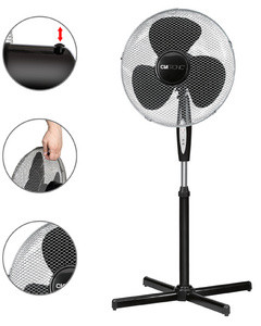 CLATRONIC VL 3741 S Ventilateur sur pied diamètre 400 mm noir