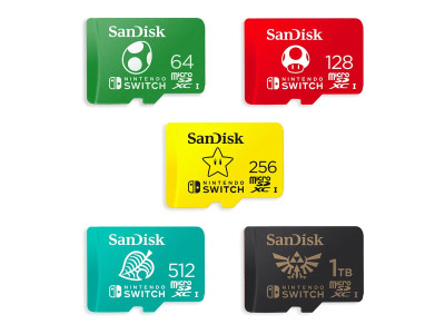 SANDISK : NINTENDO SWITCH MICROSDXC UHS-I card USD 100/90MB/S