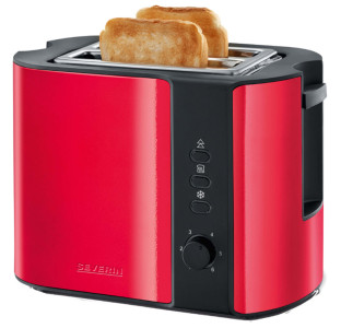 SEVERIN 2-Scheiben-Toaster AT 2217, 800 Watt, rot / schwarz