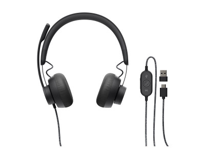 Logitech : ZONE WIRED - GRAPHITE - EMEA
