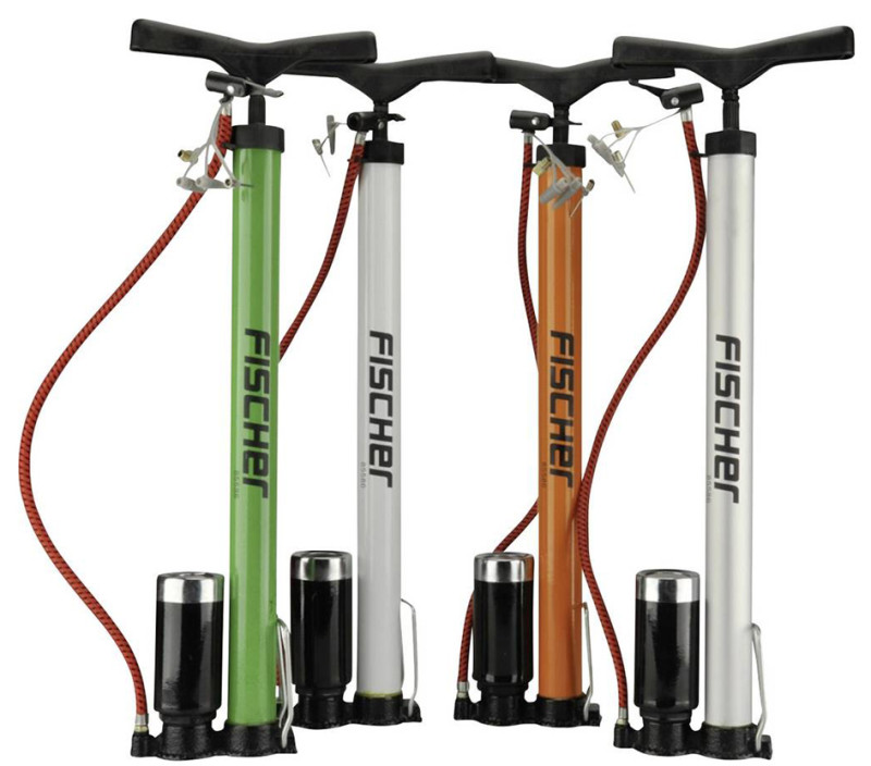 FISCHER Pompe à air verticale pour vélo, en alu, toute valve