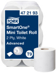 TORK Papier toilette grand rouleau SmartOne Mini, blanc