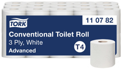 TORK Papier toilette, 3 plis, gros conditionnement, blanc