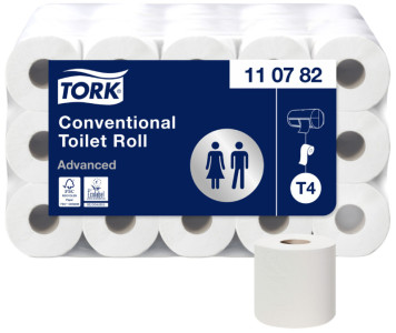 TORK Papier toilette, 3 plis, gros conditionnement, blanc