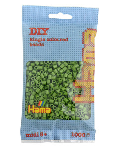 Hama Bügelperlen midi, helle olive, im Beutel