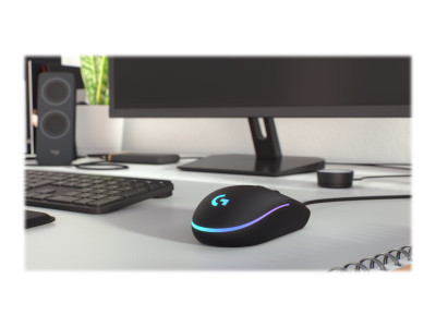 Logitech : G203 LIGHTSYNC GAMING MOUSE BLACK EMEA