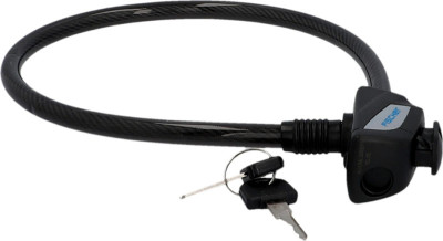 FISCHER Câble antivol pour vélo, longueur : 550 mm, noir