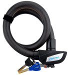 FISCHER Câble antivol pour vélo, longueur : 850 mm, noir FISCHER Câble antivol pour vélo, longueur : 850 mm, noir