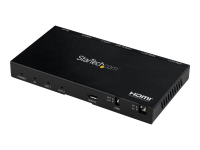 Startech : HDMI SPLITTER - 2 PORT HDMI 2.0 4K 60HZ avec SCALER - 7.1 SOUND