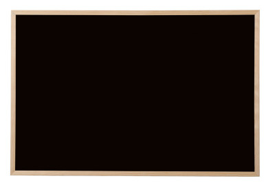 Bi-Office Tableau noir, cadre aspect hêtre, 900 x 600 mm