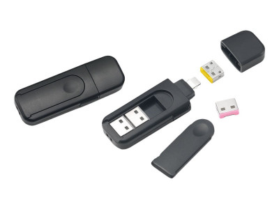 DLH : USB-A PORT BLOCKER avec UNLOCKING KEY pour data SECURITY