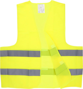 cartrend Gilet de sécurité, EN ISO 20471, jaune