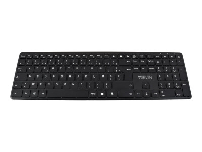 V7 : CLAVIER SILENT DUAL BLUETOOTH WIRELESS 2.4GHZ AZERTY COMPACT