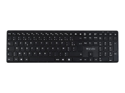 V7 : CLAVIER SILENT DUAL BLUETOOTH WIRELESS 2.4GHZ AZERTY COMPACT