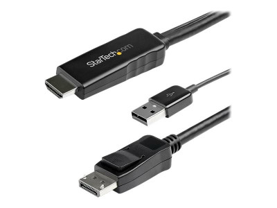 Startech : 2M HDMI TO DISPLAYPORT cable 4K 30HZ - USB-POWERED